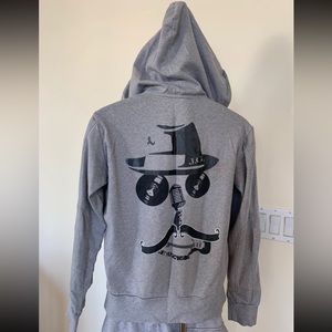 John Galliano Kids Collection Big Boy 16 Gray Tracksuit Jacket Hoodie Sweatshirt